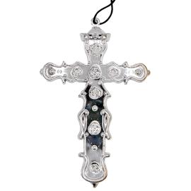 Kaulakoru Hopeanvärisellä Ristillä