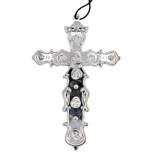 Kaulakoru Hopeanvärisellä Ristillä