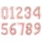 Numeroilmapallo Pastellipinkki