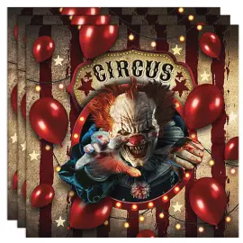 Halloween Servetit Clown Circus