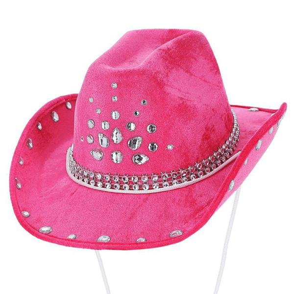 Cowboyhattu Strassilla Pinkki
