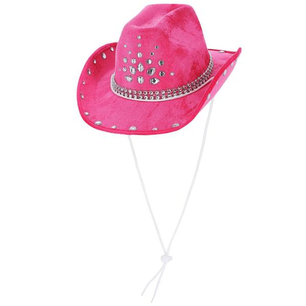 Cowboyhattu Strassilla Pinkki