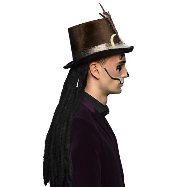 Korkea Hattu Voodoo Hiuksilla Ruskea