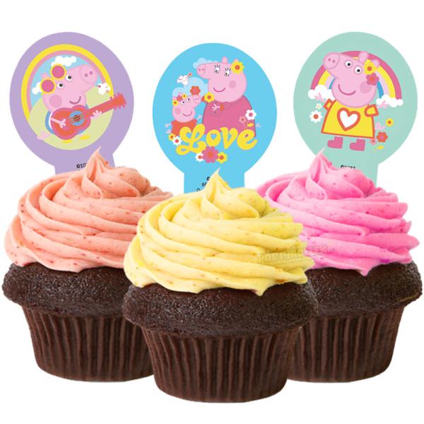 Syötävät Cupcake Koristeet Pipsa Possu 20 kpl