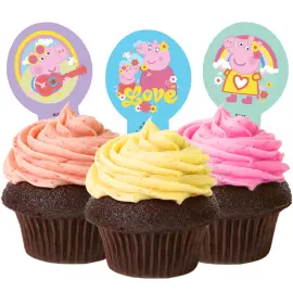 Syötävät Cupcake Koristeet Pipsa Possu 20 kpl