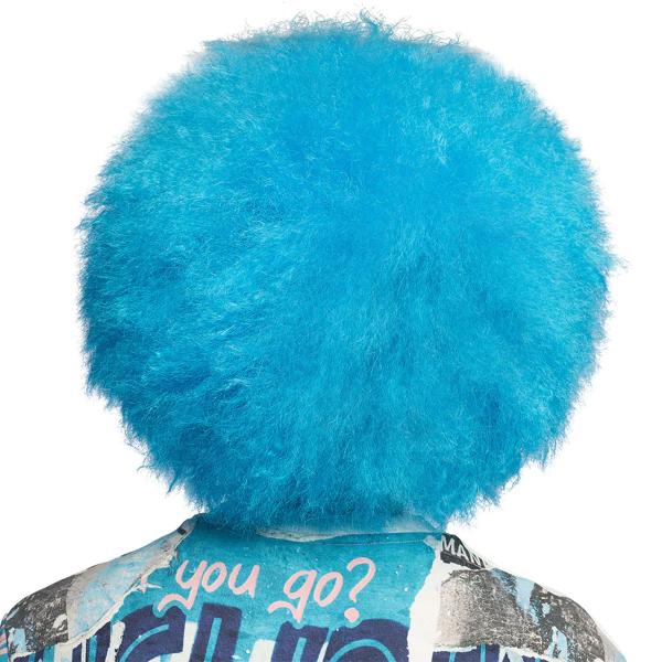 Afroperuukki Neon Sininen