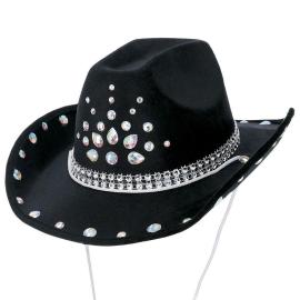 Cowboyhattu Strassilla Musta