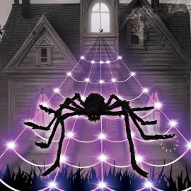 LED Hämähäkinverkko Hämähäkin kanssa 5 metriä