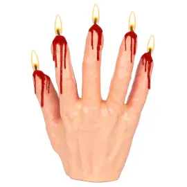 Kynttilä Halloween Verinen Käsi