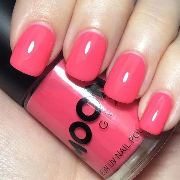 Moon Glow Neon UV Kynsilakka Pastelli Koralli