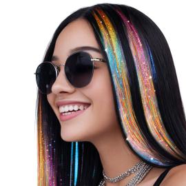 Hiussuortuvat Glitter Moniv&auml;rinen