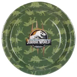 Jurassic World Pahvilautaset 23 cm 6 kpl