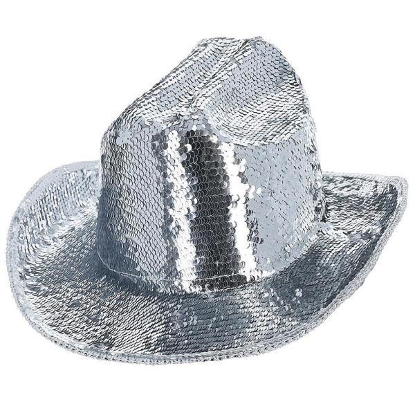 Cowboyhattu Paljetit Hopea
