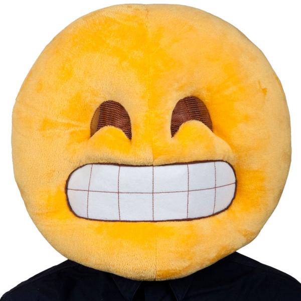 Virnistävä Hymiö Emojinaamio
