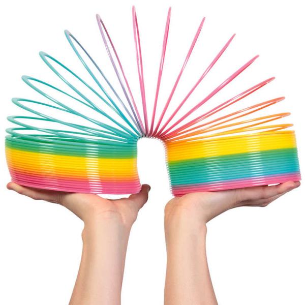 Sateenkaarenvärinen Jumbo Slinky