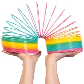 Sateenkaarenvärinen Jumbo Slinky