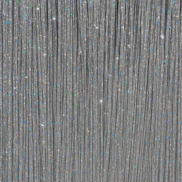 Hiussuortuvat Glitter Hopea