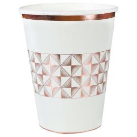 Pahvimukit Art Deco Ruusukulta