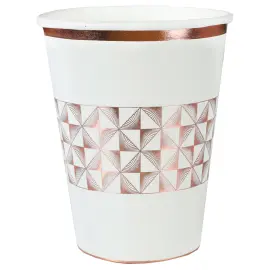 Pahvimukit Art Deco Ruusukulta