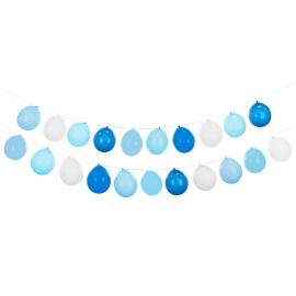 DIY Ilmapalloviirinauha Sininen/Valkoinen 21-kpl