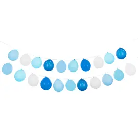 DIY Ilmapalloviirinauha Sininen/Valkoinen 21-kpl