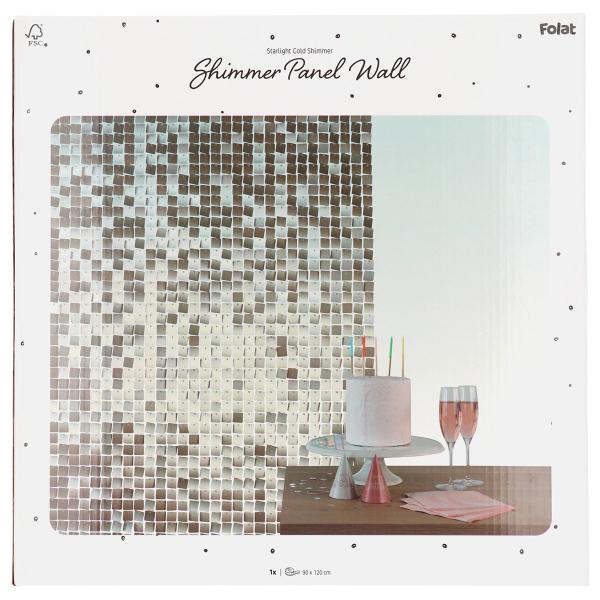 Backdrop Paljettipaneeli Starlight Gold 30x30 cm 12 kpl