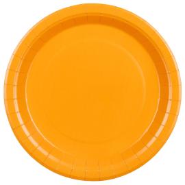 Pahvilautaset Vaaleanoranssi 23 cm 6 kpl
