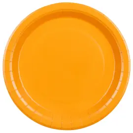 Pahvilautaset Vaaleanoranssi 23 cm 6 kpl