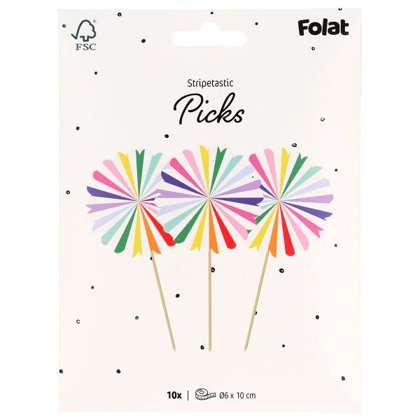 Juhlatikut Stripetastic 10 kpl