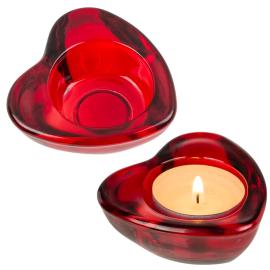 L&auml;mp&ouml;kynttil&auml;kuppi Punainen Syd&auml;n