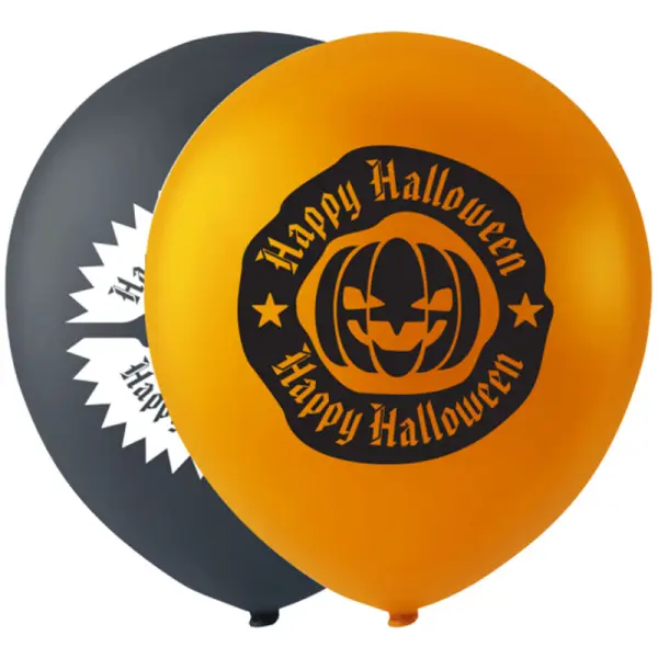 Halloween-ilmapallot Pääkalloilla ja Kurpitsoilla