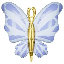 Perhonen Folioilmapallo Sininen/Kulta