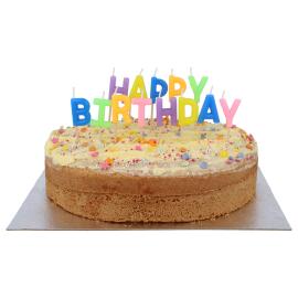 Kirjainkynttilät Happy Birthday Monivärinen