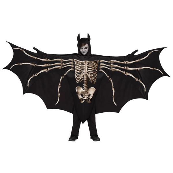 Lepakko-tunika Hupulla ja Siivillä Lapsille