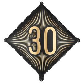 Folioilmapallo 30 Musta/Kulta 46 cm