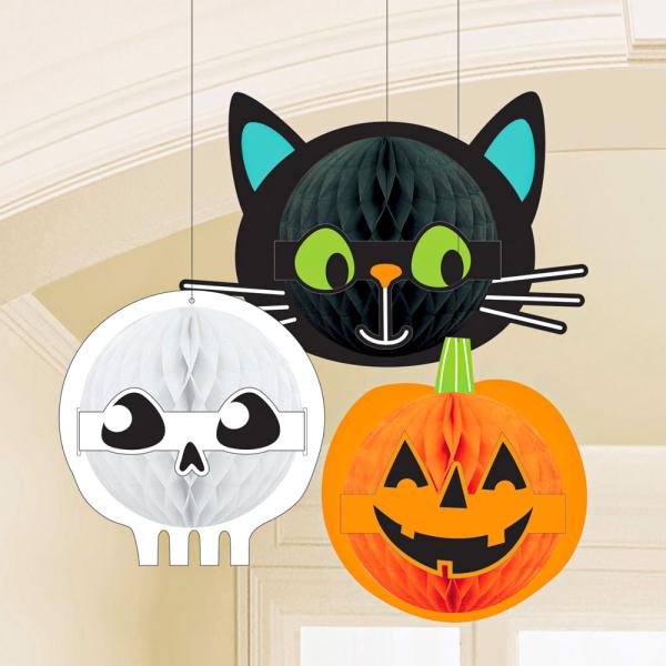 Halloween Friends Hunajakennokoristeet