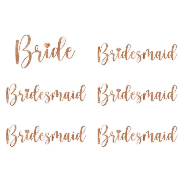 Lasimerkit Bride ja Bridesmaid