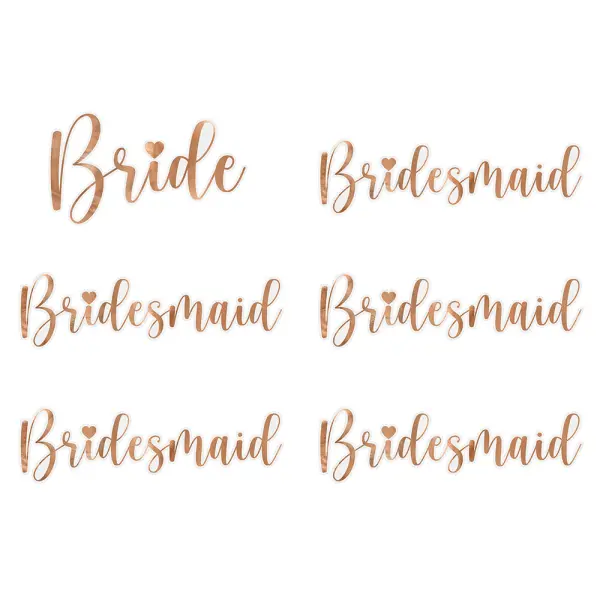 Lasimerkit Bride ja Bridesmaid