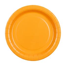 Paperilautaset Vaaleanoranssi 18 cm 6 kpl