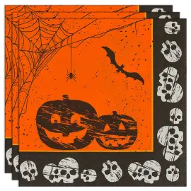 Halloween Kurpitsa & Päkallo Lautasliinat