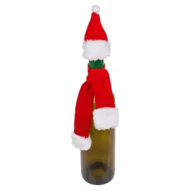 Bottle Cover Tonttulakki & Huivi