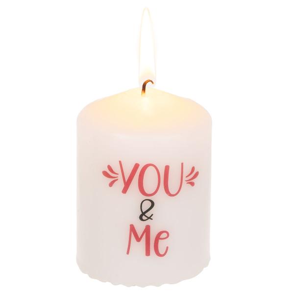 Valkoinen Kynttilä Blokki You & Me