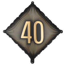 Folioilmapallo 40 Musta/Kulta 46 cm