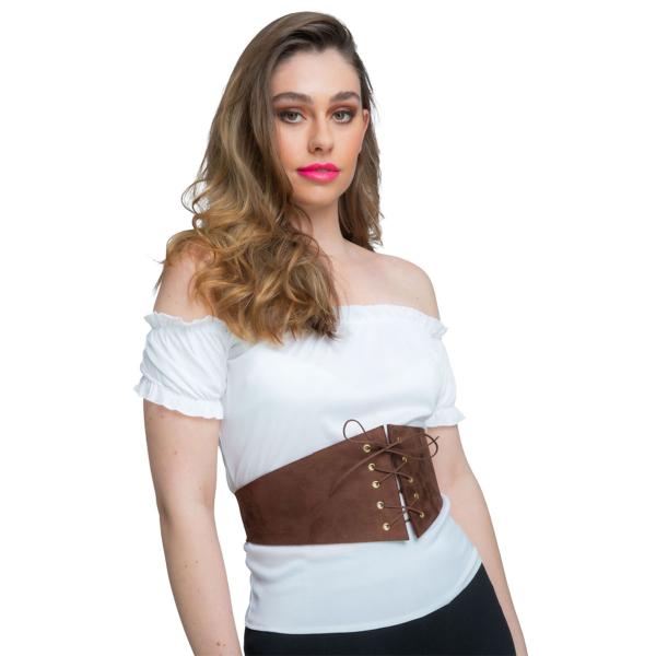 Korsettivyö Ruskea Keinomokka