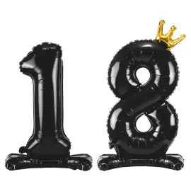 Seisova Numeroilmapallo 18 Musta