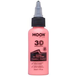 Moon Glow Itsevalaiseva Tekstiiliväri Punainen 30 ml