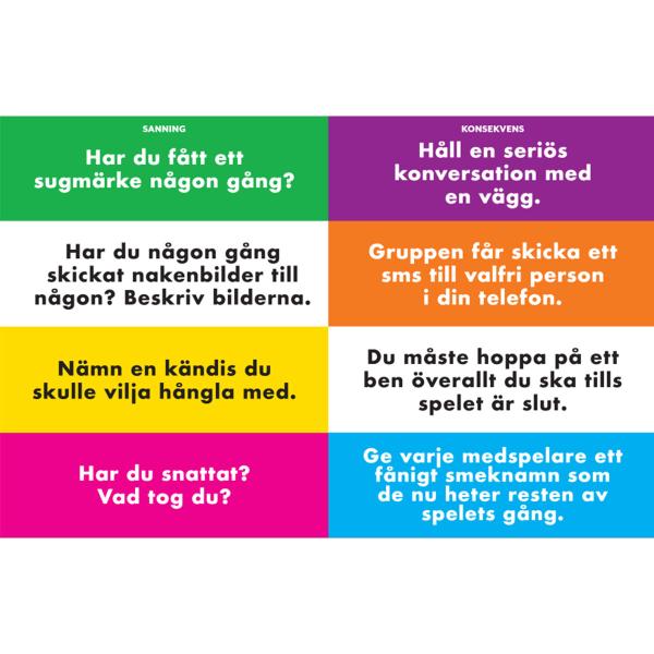 Sanning eller Konsekvens Korttipeli 15+ vuotta