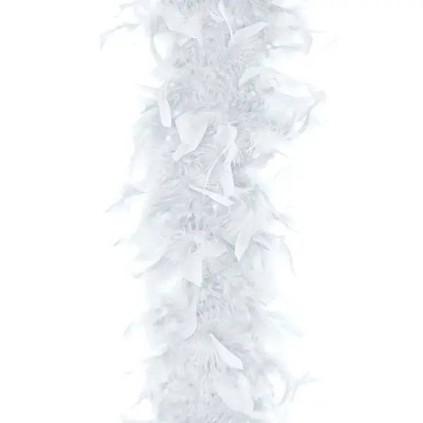 Valkoinen Höyhenpuuhka 180cm