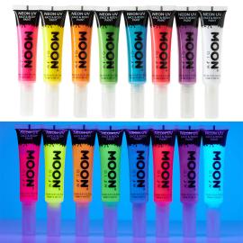 Moon Glow Neon UV Vartalo- & Kasvomaali Harjalla