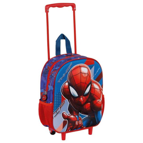 Spiderman 3D Reppu Pyörillä
